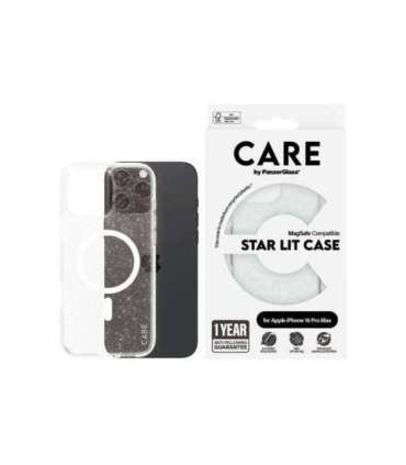 CARE Flagship Case Back cover Apple iPhone 16 Pro Max Recycled plastic White Urban Combat Star Lit with
