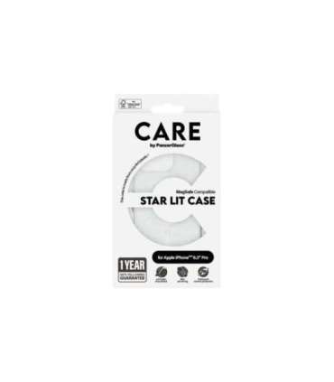 CARE Flagship Case Back cover Apple iPhone 16 Pro Recycled plastic White Urban Combat Star Lit with MagSafe