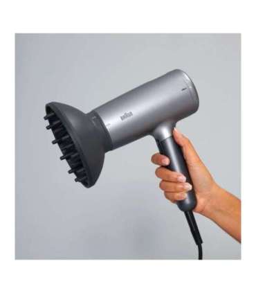 Braun Hair dryer HD4.3 2200 W Number of temperature settings 3 Ionic function Diffuser nozzle Grey