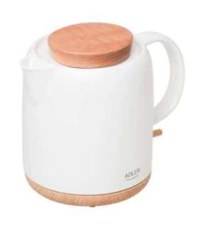 Adler Electric Kettle AD 1304 Electric 1200 W 1 L Ceramic 360° rotational base White