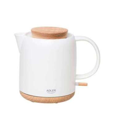 Adler Electric Kettle AD 1304 Electric 1200 W 1 L Ceramic 360° rotational base White