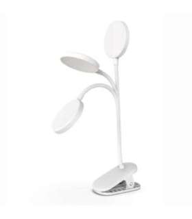 ColorWay LED Table Lamp Flexible and Clip 2 with Built-in Battery CW-DL10FCB-W