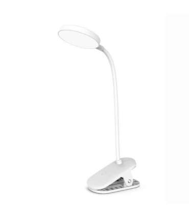 ColorWay LED Table Lamp Flexible and Clip 2 with Built-in Battery CW-DL10FCB-W