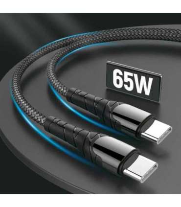 ColorWay Cable Type-C - Type-C (PD Fast Charging 65W) 3.0А, 1m CW-CBPDCC040-GR