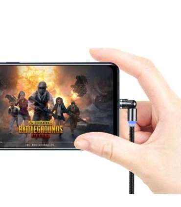 ColorWay Cable 3in1 (Lightning+MicroUSB+Type-C) Magnetic Rotation 540° 2.4А, 1m CW-CBUU037-BK