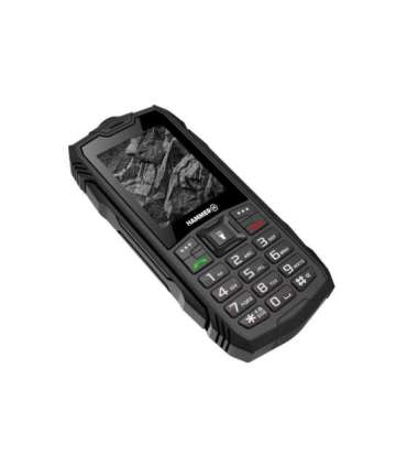 Hammer Rock Black 2.4 " TFT 32 MB 32 MB Dual SIM Bluetooth 3.0 Main camera resolution 0.3 MP 1800