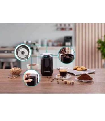 Gorenje Coffee Grinder SMK150SB 150 W Coffee beans capacity 45 g Lid safety switch Black