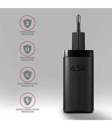 AXAGON GaN wallcharger 3x port (USB-A + 2x USB-C), 65W ACU-DPQ65