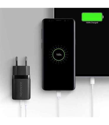 AXAGON Wallcharger 2x port (USB-A + USB-C), 20W ACU-PQ20