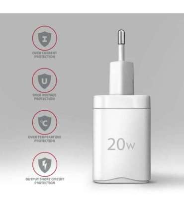 AXAGON Wallcharger 2x port (USB-A + USB-C), 20W ACU-PQ20W