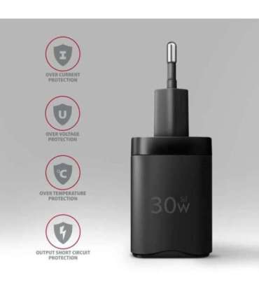 AXAGON Sil wallcharger 2x port (USB-A + USB-C), 30W ACU-PQ30