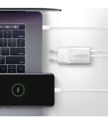 AXAGON Wall Charger 2x port (USB-A+USB-C), 30W ACU-PQ30W