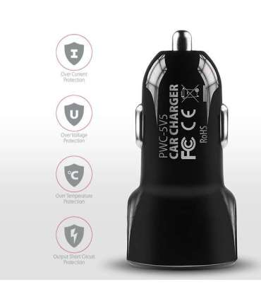AXAGON Dual car charger, 24W PWC-5V5