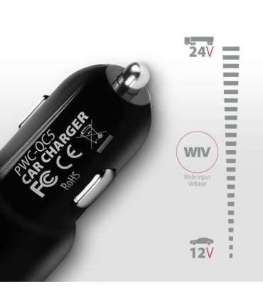 AXAGON Dual car charger, 31.5W PWC-QC5