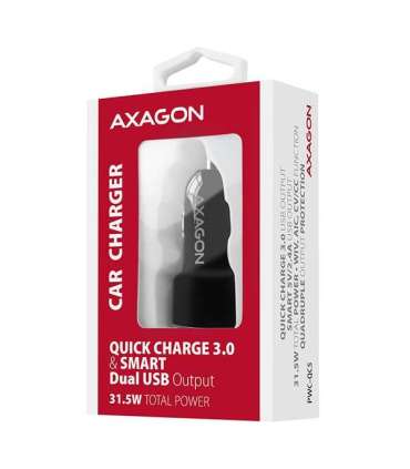 AXAGON Dual car charger, 31.5W PWC-QC5