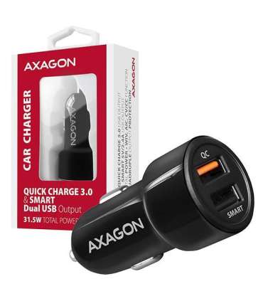 AXAGON Dual car charger, 31.5W PWC-QC5