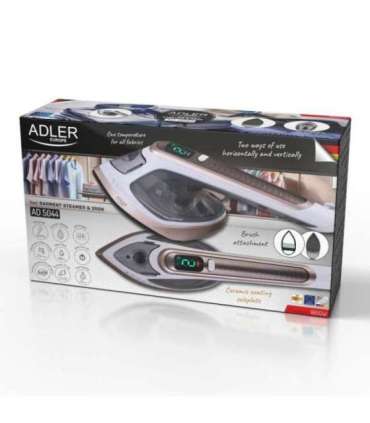 Adler 2in1 Garment Steamer and Iron AD 5044 Handheld 1400 W 0.18 L 25 g/min White/Gold