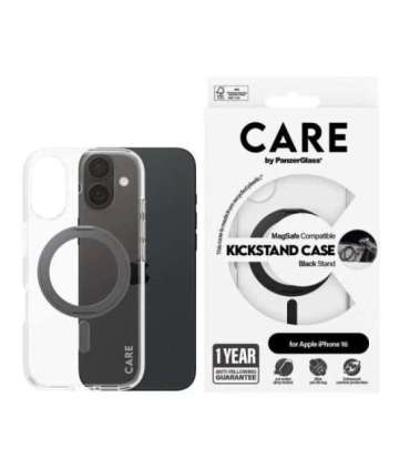 CARE Feature Case Back cover Apple iPhone 16 Recycled plastic Transparent MagSafe
