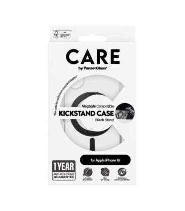 CARE Feature Case Back cover Apple iPhone 16 Recycled plastic Transparent MagSafe