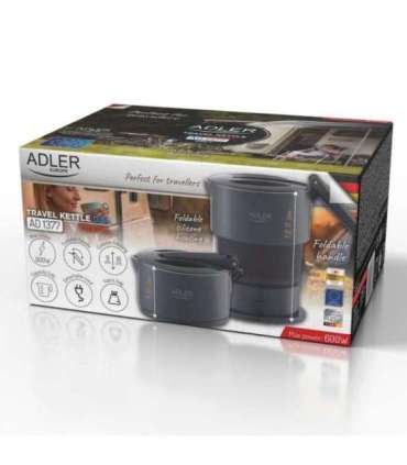 Adler Silicon Travel Kettle AD 1377 Travel Kettle 600 W 0.6 L Silicon Grey
