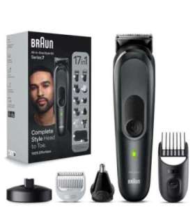 Braun 17-in-1 Multi-grooming Style Kit MGK7491 Cordless Number of length steps 13 Grey