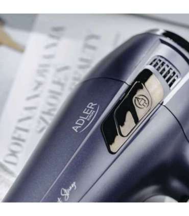 Adler Hair dryer with retractable power cord AD 2273 2000 W Number of temperature settings 3 Diffuser nozzle |