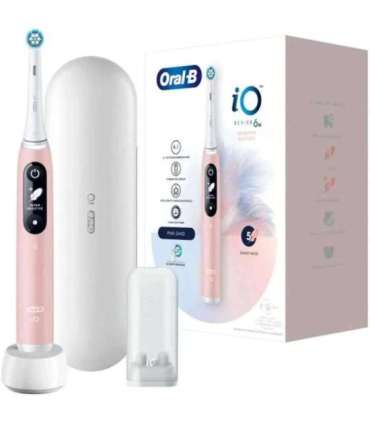 Oral-B Toothbrush + Travel Case iO6 Rechargeable For adults Number of brush heads included 1 Number of teeth