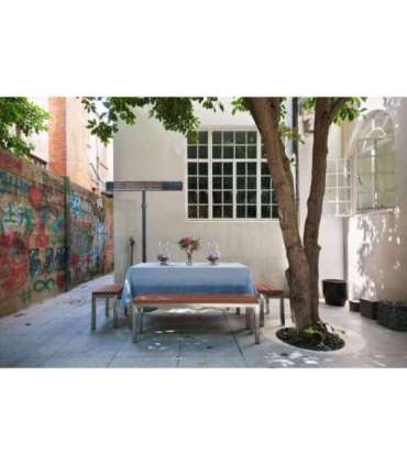 TunaBone Electric Standing Patio Heater, Single carbon golden tube TB2580ST-01 Patio heater 2500 W Black