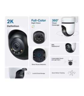 TP-LINK Pan/Tilt Security Wi-Fi Camera Tapo C510W Dome 3 MP 3.9mm IP65 H.264 MicroSD, up to 512 GB