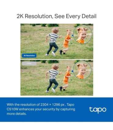 TP-LINK Pan/Tilt Security Wi-Fi Camera Tapo C510W Dome 3 MP 3.9mm IP65 H.264 MicroSD, up to 512 GB
