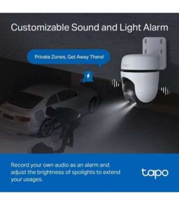 TP-LINK Pan/Tilt Security Wi-Fi Camera Tapo C510W Dome 3 MP 3.9mm IP65 H.264 MicroSD, up to 512 GB