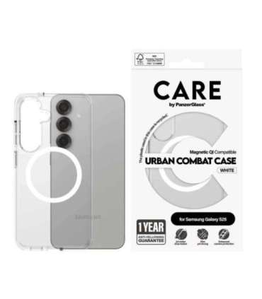 CARE Back protection Samsung Galaxy S25 Recycled plastic White