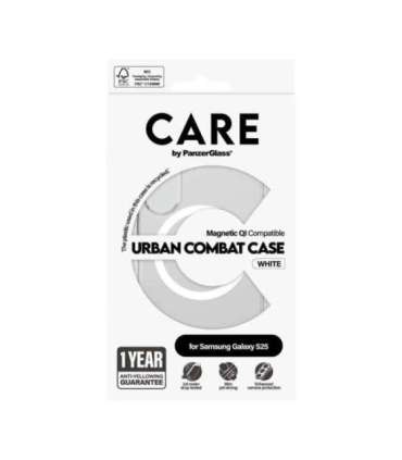 CARE Back protection Samsung Galaxy S25 Recycled plastic White