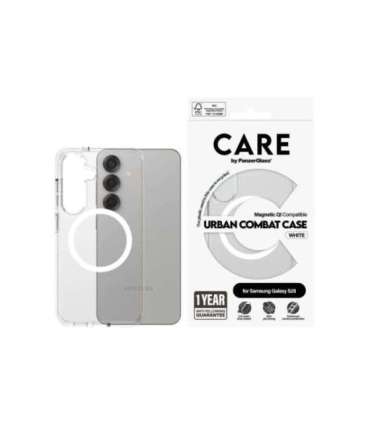 CARE Back protection Samsung Galaxy S25 Recycled plastic White
