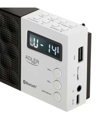 Adler Digital Radio - PLL AM/FM AD 1908 Alarm function White/Black