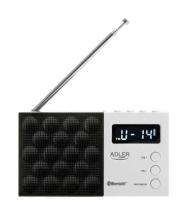 Adler Digital Radio - PLL AM/FM AD 1908 Alarm function White/Black