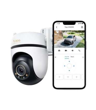 TP-LINK Outdoor Pan/Tilt Security Wi-Fi Camera Tapo C530WS Dome 5 MP 3.2 mm/ F1.6 IP66 H.264 Micro SD,
