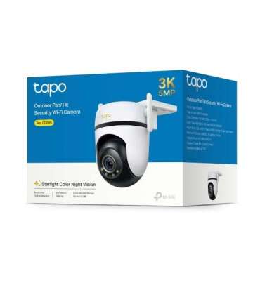 TP-LINK Outdoor Pan/Tilt Security Wi-Fi Camera Tapo C530WS Dome 5 MP 3.2 mm/ F1.6 IP66 H.264 Micro SD,