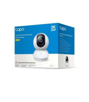 TP-LINK Pan/Tilt AI Home Security Wi-Fi Camera Tapo C230 Tabletop or Ceiling-Mounted 5 MP 4mm/F2.0 H.264 |