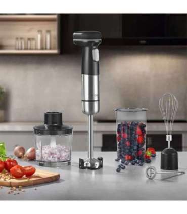 Caso Cordless 4in1 Hand Blender Set Click & Mash Hand Blender 180 W Stainless Steel/Black