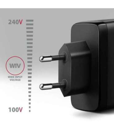 AXAGON GaN wallcharger, 3x port (USB-A + 2x USB-C), PD3.0/PPS/QC4+/SFC2.0/AFC/SCP/FCP/Apple, 100W ACU-DPQ100