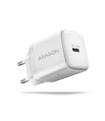 AXAGON Wallcharger 1x port USB-C, PD3.0 / PPS /QC4+/AFC/FCP/Apple, 20W ACU-PD20W