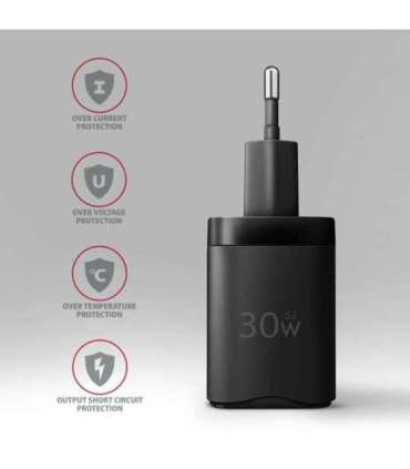 AXAGON Sil wallcharger 1x port USB-C, PD3.0/PPS/QC4+/SFC/AFC/Apple, 30W ACU-PD30