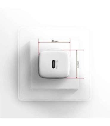 AXAGON Sil wallcharger 1x port USB-C, PD3.0 /PPS/QC4+/SFC/AFC/Apple, 30w ACU-PD30W