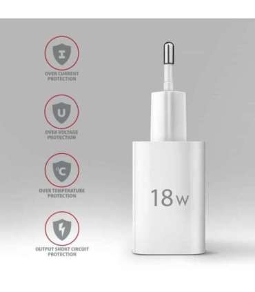 AXAGON Wallcharger 1x port USB-A, QC3.0/AFC/FCP/Apple, 18W ACU-QC18W