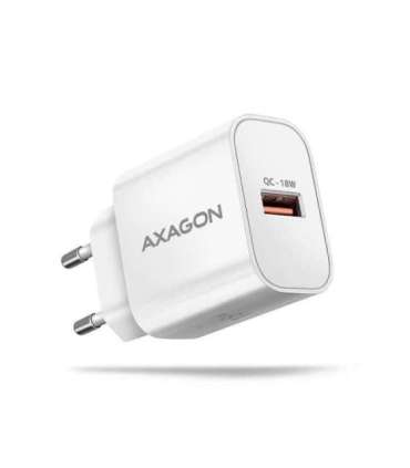 AXAGON Wallcharger 1x port USB-A, QC3.0/AFC/FCP/Apple, 18W ACU-QC18W