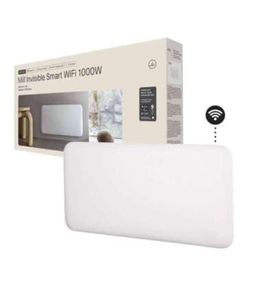 Mill Invisible Smart WiFi Heater PA1000WIFI4 Panel Heater 1000 W Suitable for rooms up to 12-16 m² White |