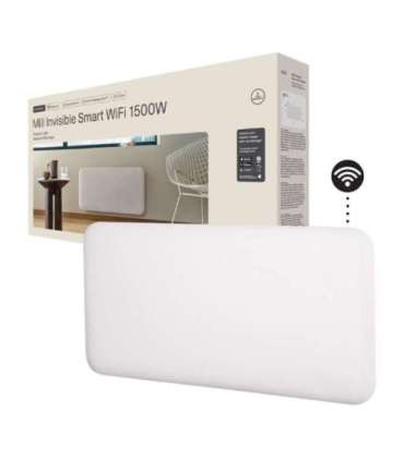 Mill Invisible Smart WiFi Heater PA1500WIFI4 Panel Heater 1500 W Suitable for rooms up to 18-22 m² White |