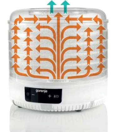 Gorenje Food Dryer FDK500GCW Power 380 W Number of trays 5 Integrated timer White