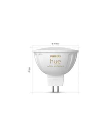 Philips Hue WA 12V MR16 GU5.3 5.1 W Warm to cool white light
